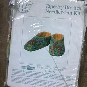 Tapestry Booties Needlepoint kit all materials&instructions.